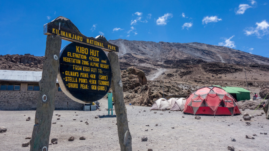 Kibo Hut sign_travel booking guide_Marangu_Rongai Route_Kilimanjaro