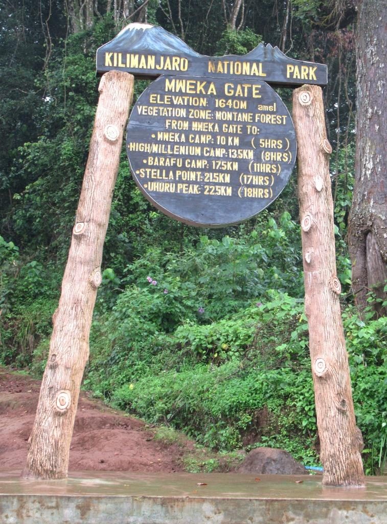 Mweka Gate ( m) travel booking guide kilimanjaro